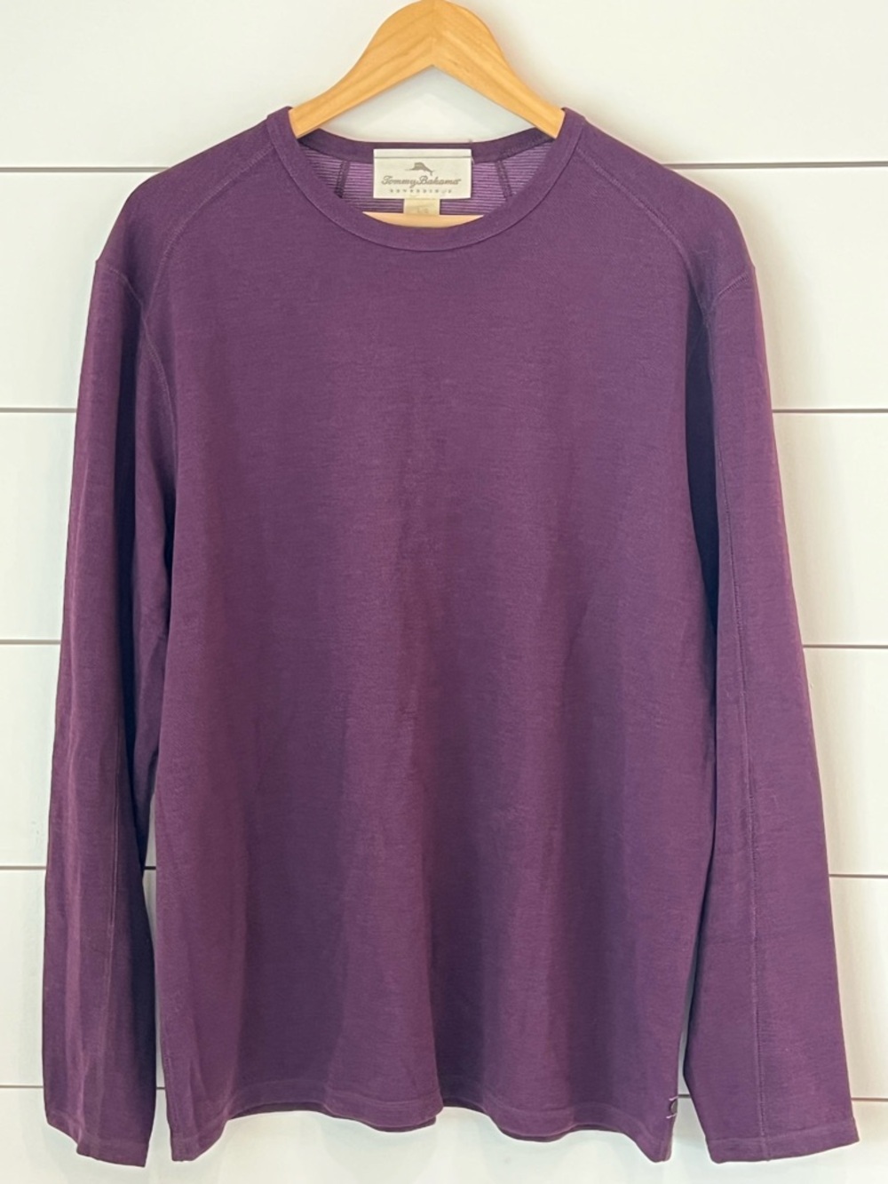 Tommy Bahama‎ Long Sleeve REVERSIBLE Crewneck Shirt - Burgandy